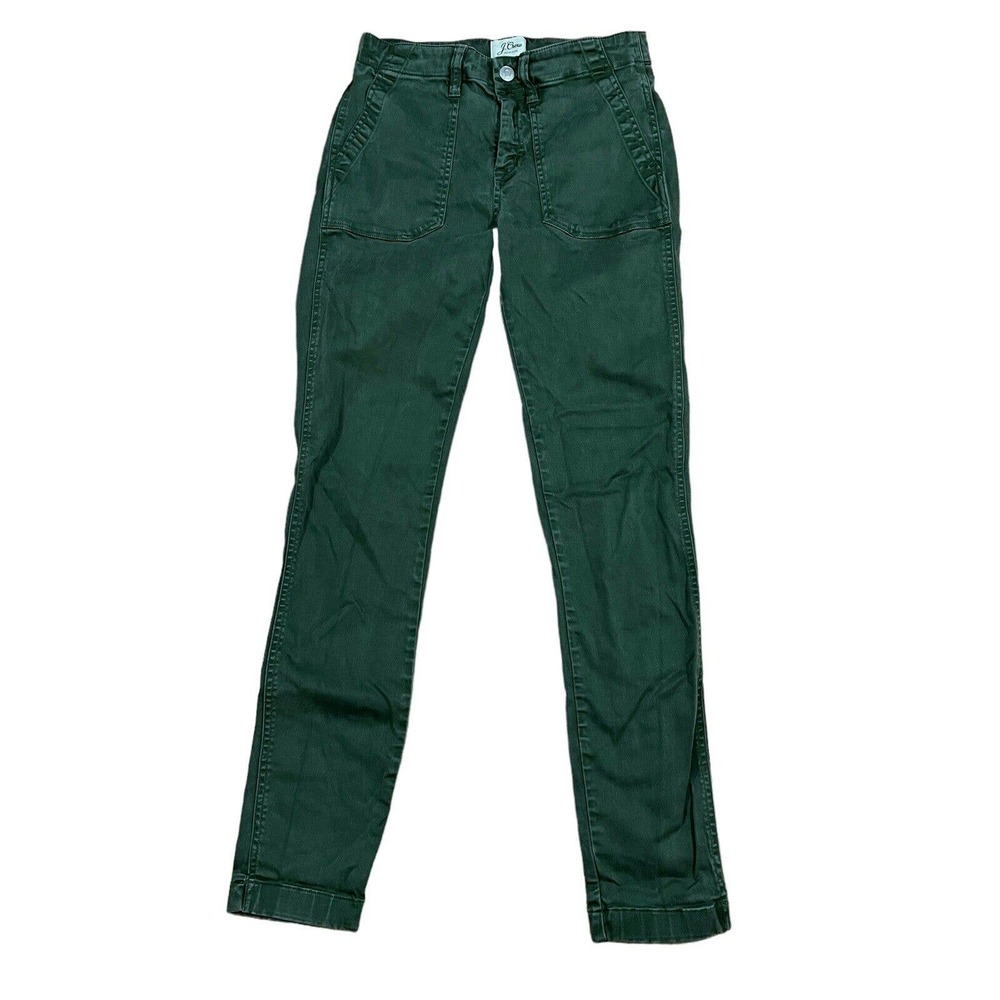 J.Crew Women's Jeans Skinny Slim Fit Olive Green Size 25